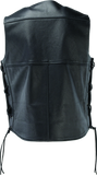 River Road Old Skool Leather Vest Black - Large - 094433