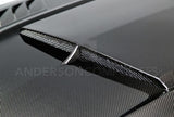 Anderson Composites 15-17 Ford Mustang (Excl. GT350/GT350R) Ram Air Double Sided Hood - AC-HD15FDMU-AB-DS
