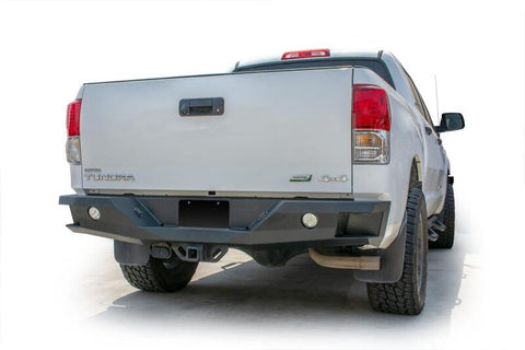 DV8 Offroad 07-13 Toyota Tundra Rear Bumper Winch Ready - Black Powdercoat - RBTT2-02