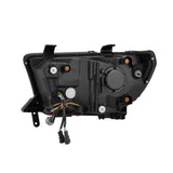 AlphaRex 07-13 Toyota Tundra / 08-17 Sequoia LUXX LED Proj HL Alpha-Blk w/Actv Light Seq. Sig + DRL - 880825