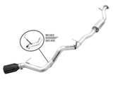 AWE Tuning 2021+ Ford Bronco 0FG Single Rear Exit Exhaust w/Diamond Black Tip & Bash Guard - 3015-23789