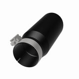 MagnaFlow Tip Stainless Black Coated Single Double Round Single Outlet 5in Dia 4in Inlet 13in L - 35240