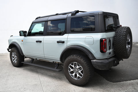 RealTruck 21-24 Ford Bronco 4dr VoltStep Electric Running Board Kit (No Drill) - Tex. Blk - 20412974PC