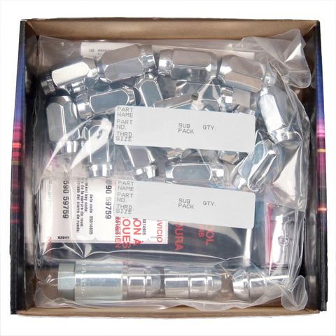McGard 6 Lug Hex Install Kit w/Locks (Cone Seat Nut) M12X1.5 / 13/16 Hex / 1.5in. Length - Chrome - 84657