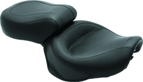 Mustang 00-08 Honda VT1100 Sabre,97-08 Spirit,87-97 Shadow,95-01 Ace Touring 1PC Seat - Black - 75018