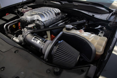 K&N 17-23 Dodge Charger/Challenger Hellcat SC 6.2L V8 DRYFLOW Performance Air Intake System - 30-2553TTK