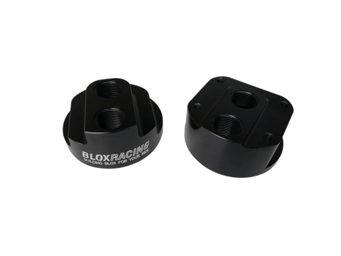 BLOX Racing Remote Oil Filter Relocation Kit - Black - BXGA-00115-BK