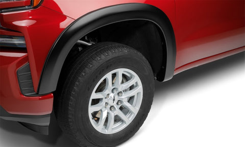 Bushwacker 19-21 Chevrolet Silverado 1500 OE-Style 4PC Fender Flares Black Smooth - 40930-02