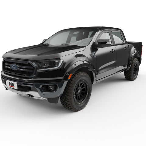 EGR 19-22 Ford Ranger Painted To Code Shadow Traditional Bolt-On Look Fender Flares Black Set Of 4 - 793554-G1