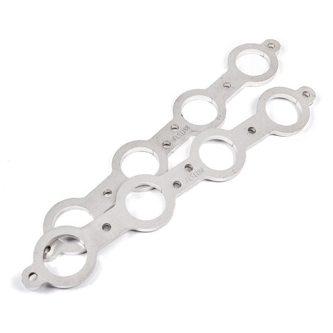 Stainless Works Chevrolet LS1/LS6 Round Port Header 304SS Exhaust Flanges 1-3/4in Primaries - HFLS1175