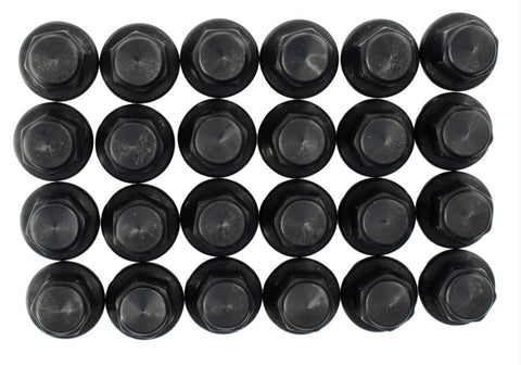 Ford Racing M14 x 1.5 Black Lug Nut - Set of 24 - M-1012K-F15B