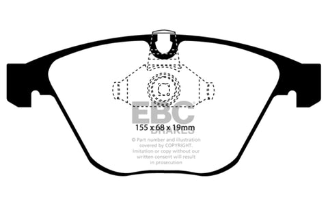 EBC 11-12 BMW 1M Coupe 3.0 Twin Turbo Greenstuff Front Brake Pads - DP21449