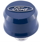 Ford Racing Slant Edge Breather - Blue - 302-436