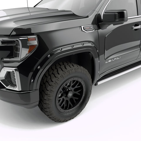 EGR 19-23 Gmc Sierra 1500 Painted To Code Traditional Bolt-On Look Fender Flares Black Set Of 4 - 791794-GBA