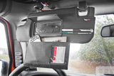 Rugged Ridge Sun Visor Organizers Black 07-09 Jeep Wrangler JK - 13305.07