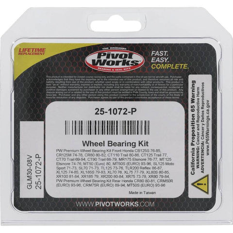 Pivot Works Premium Wheel Bearing - 25-1072-P