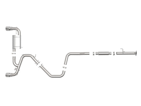 aFe Hyundai Veloster N 21-22 L4-2.0L (t) Takeda Cat-Back Exhaust System- Polished Tips - 49-37030-P