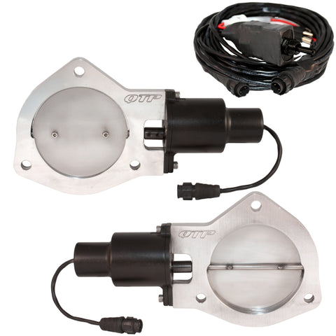 QTP 4in Bolt-On QTEC Dual Electric Cutout Valves - Pair - QTEC80