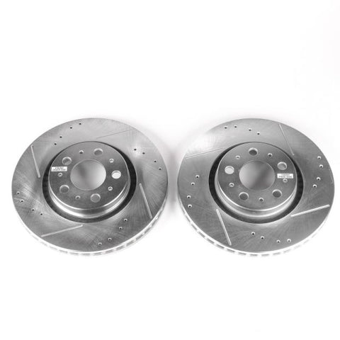 Power Stop 01-09 Volvo S60 Front Evolution Drilled & Slotted Rotors - Pair - EBR643XPR