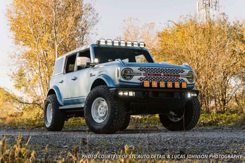 Diode Dynamics Bronco SS5 6-Pod CrossLink Grille Lightbar Kit Sport - Yellow Combo - DD7236