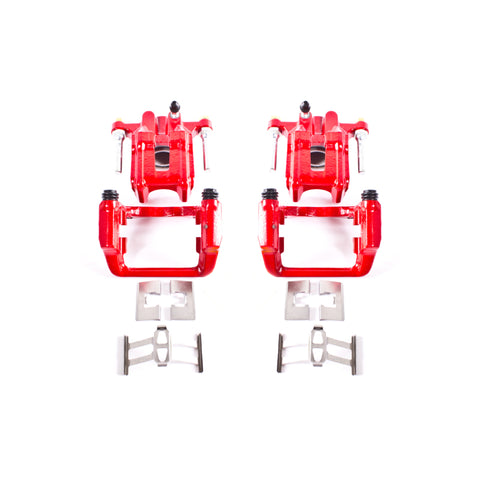 Power Stop 01-03 Acura CL Rear Red Calipers w/Brackets - Pair - S2588