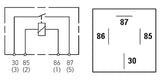 Hella Relay Mini Iso 4 Pole 12V Spst - 933332101