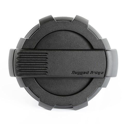 Rugged Ridge Elite Fuel Door Non-Lock Black 07-18 Jeep Wrangler JK - 11425.12
