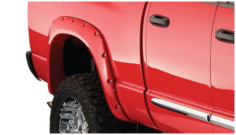 Bushwacker 02-08 Dodge Ram 1500 Fleetside Pocket Style Flares 4pc 75.9/76.3/97.9in Bed - Black - 50907-02