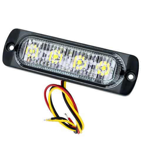 Oracle 4 LED Dual Color Slim Strobe - Amber/White - 3512-023