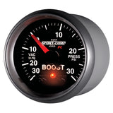 Autometer Sport-Comp II 52mm 30 IN HG / 30 PSI Electronic Boost/Vacuum Gauge - 3677