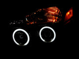 ANZO 2004-2007 Nissan Armada Projector Headlights w/ Halo Black (CCFL) - 111095