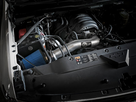 aFe MagnumFORCE Stage-2 PRO 5R CAI Brushed Alum Tube 14-17 GMC Sierra 1500 5.3L/6.2L w/Electric Fan - 54-12332-H