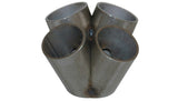 Vibrant 4 into 1 SS Turbo Mani Collector for T25 T28 in Flange 42mm Pipe OD 3in tall 58mm x 45mm out - 2450