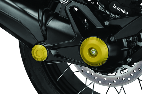 Kuryakyn Lodestar Rear Axle Sliders-BMW-Gold - 3802