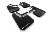 Rally Armor 24-26 Tesla Cybertruck Black UR Mud Flap White Logo - MF112-UR-BLK-WH