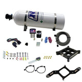 Nitrous Express Single Entry Crossbar RNC .178 4500 Flange Nitrous Kit (250-650HP) w/15lb Bottle - 63940-15