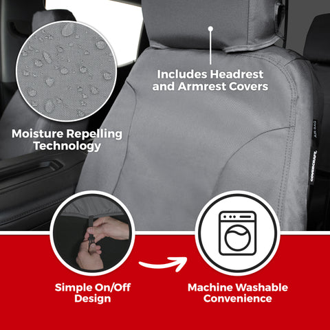 Covercraft 2024 Ford Expedition Endura Waterproof SeatSaver Custom 2nd Row Seat Covers - Grey - SS8556WFGY
