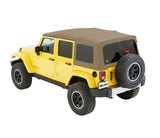 Bestop 07-18 Jeep Wrangler JK 4-Door Window Set (Pebble Beige Twill) - 58443-74