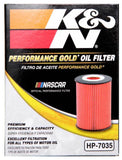 K&N Performance Oil Filter for 15-16 Hyundai Genesis Sedan 3.8L V6 - HP-7035