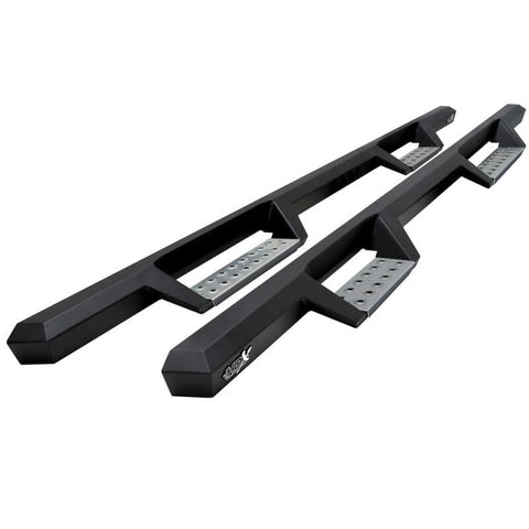 Westin 04-13 Chevy Silverado 1500 Crew Cab HDX Stainless Drop Nerf Step Bars - Textured Black - 56-119552