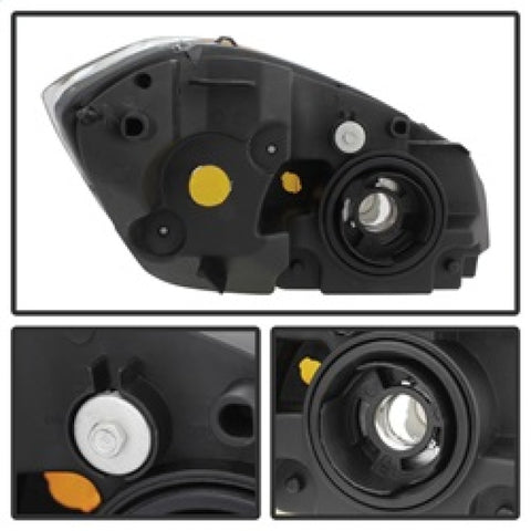 xTune Chevy Cobalt 05-10 Crystal Headlights Black HD-JH-CCOB05-AM-BK - 5079794