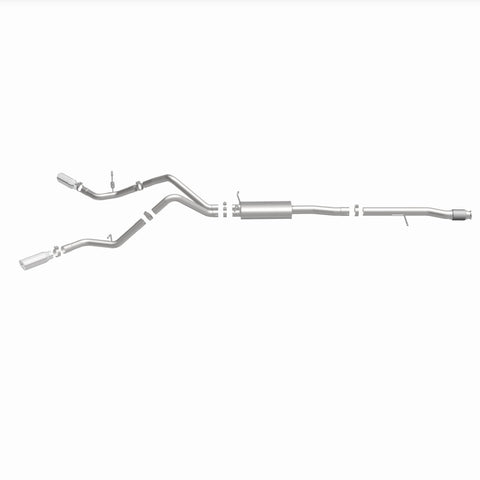 Magnaflow 14 Chev Silverado V8 5.3L CC/EC Cab Dual Split Behind Rear Tires Exit SS Cat Back Perf Exh - 15269