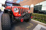 DV8 Offroad 07-23 Jeep Wrangler/Gladiator JT/JK/JL FS-25 Stubby Front Bumper w/Plated Bull Bar - FBJL-06