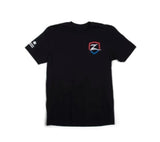 Zone Offroad Black Premium Cotton T-Shirt w/ Patriotic Zone Logos - XL - ZONU9162XL