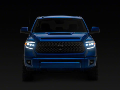 Raxiom 14-21 Toyota Tundra CXR Series LED Headlights- Black Housing- Clear Lens - TU41736