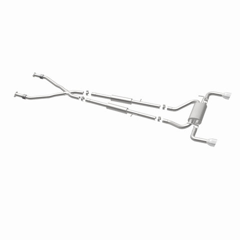 MagnaFlow 14 Infiniti Q50 V6 3.7L Cat-Back Polished Stainless Tips Dual Split Rear Exit Exhaust - 15310