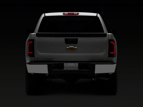Raxiom 07-14 Chevrolet Silverado 1500 Axial Series LED Tail Lights- Blk Housing (Smoked Lens) - S150366