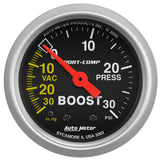 Autometer Sport-Comp 52mm 30 PSI Mechanical Boost Gauge - 3303