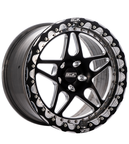 Belak 18x10 / 5.75in BS / 5x112mm BP / High Pad / Series 3 - Single Beadlock Wheel - 18105112S35SB-SBL