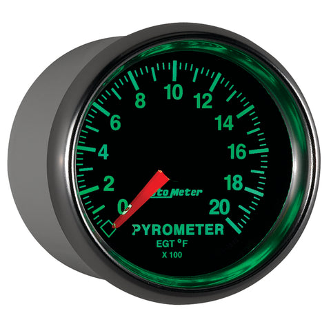 Autometer GS 0-2000 degree F Full Sweep Electronic Pyrometer Gauge - 3845